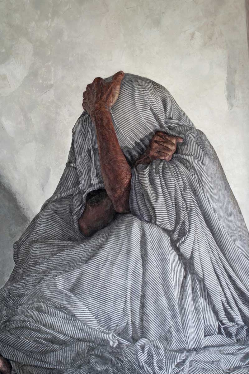 dulami oil and mixed media painting