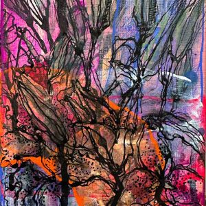 ink in bloom lilies series no. 03 (5"x7")
