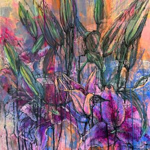 Poppables Ink In Bloom Lilies Series No. 01 (20"x24")