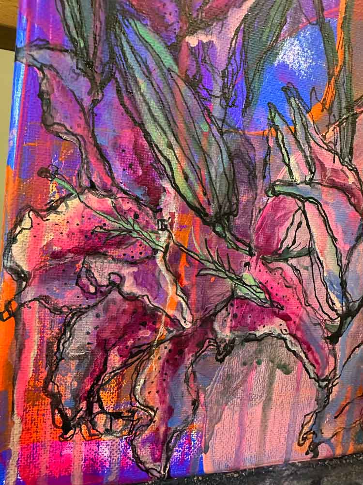 ink in bloom lilies series no. 01 (8"x10") (copy)